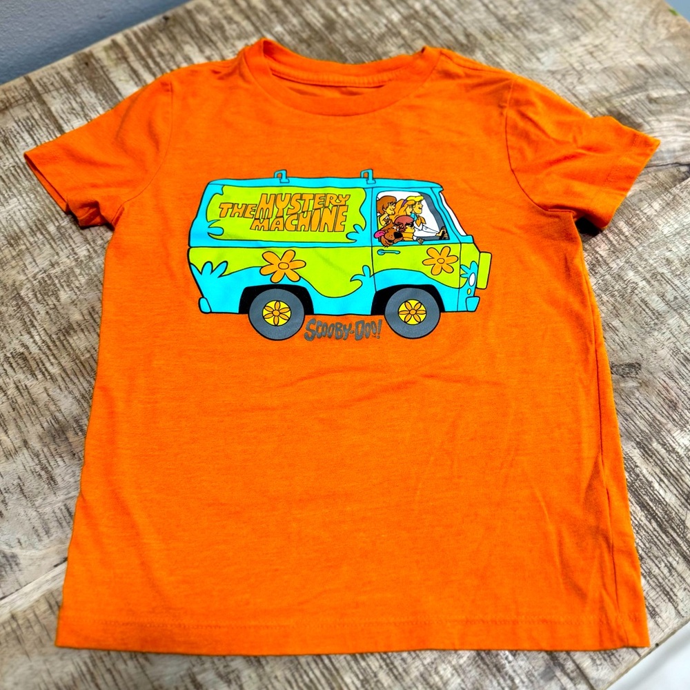 Orange Scooby-Doo Mystery Machine Kids T-Shirt